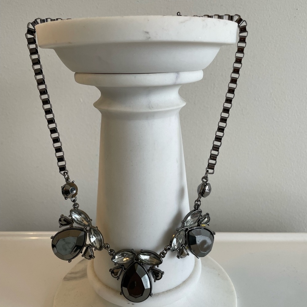❤️ BANANA REPUBLIC STUNNING STATEMENT RHINESTONE CHOKER NECKLACE